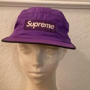 Supreme Purple Canvas Cap